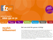 Tablet Screenshot of freiwilligenzentrum-hannover.de